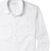 Primer Utility Shirt – Pure White Cotton Twill