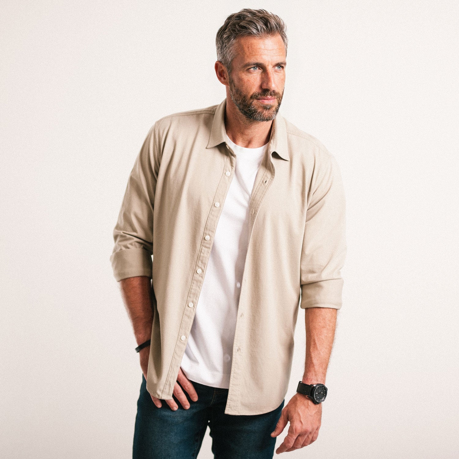 T-Shirt Shirt - Desert Sand Cotton Jersey