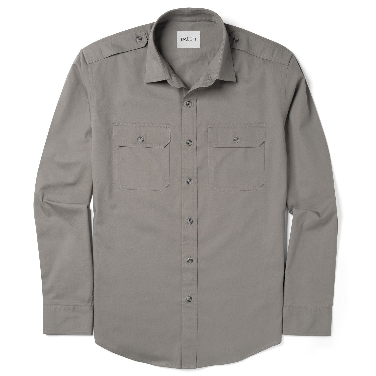 Smith Utility Shirt – Iron Gray Cotton Twill