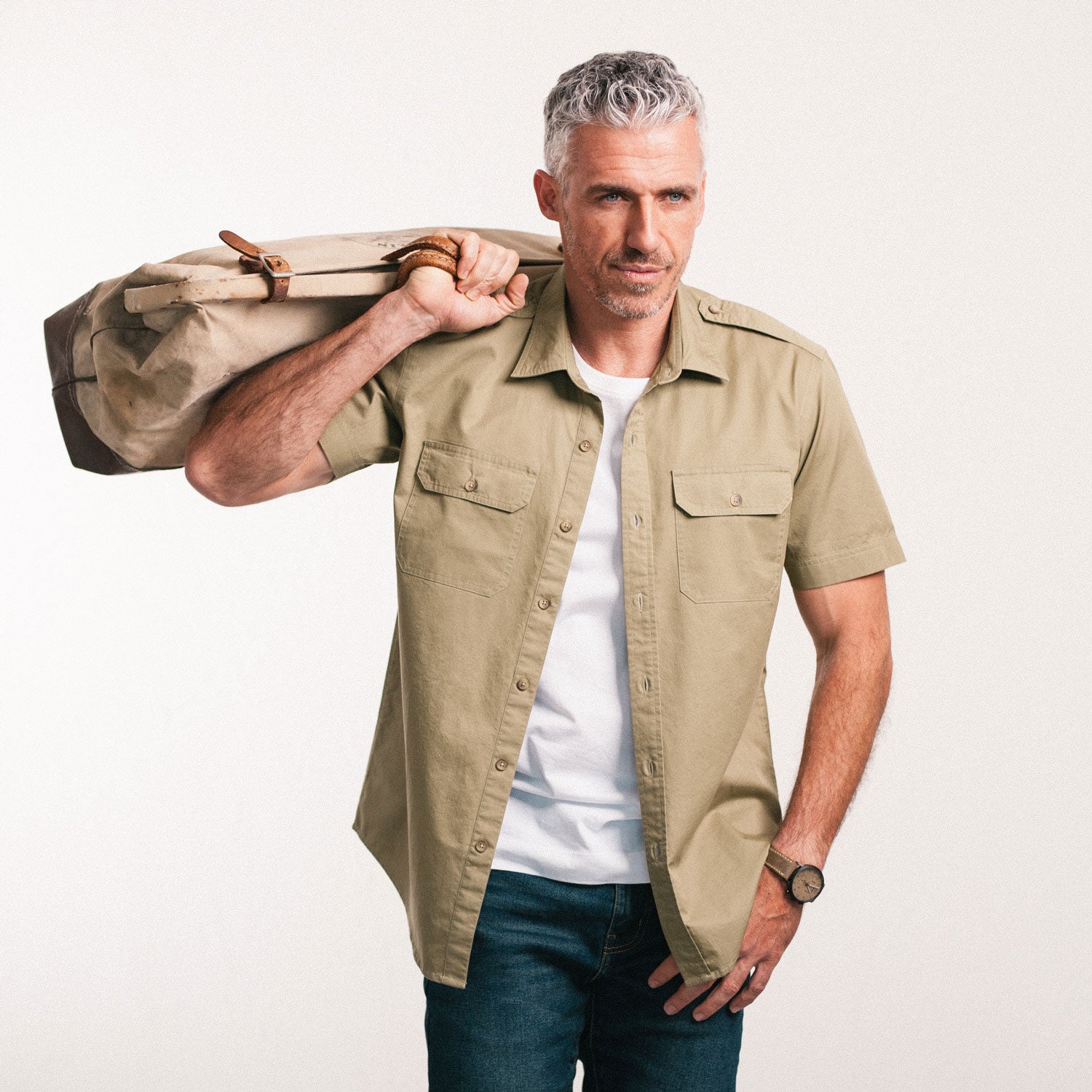 short sleeve dress shirts for men Men's Utility Short Sleeve Shirt