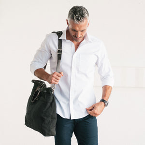 Essential 1 Pocket Casual Shirt - Pure White Mercerized Cotton