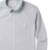 Batch Men's Builder Casual Shirt Aluminum Gray Cotton End on end Image Close Up Pocket