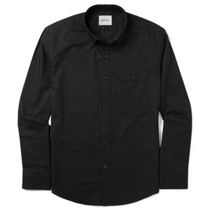 Batch Men's Builder Casual Shirt Black Cotton Oxford Image