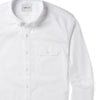 Batch Builder Casual Men's Shirt In Pure White Close-Up Pocket Image
