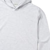 Batch Men's Clean Hoodie Cloud Gray French Terry Close Up Image