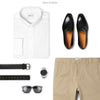 Essential Button Down Collar Men's Casual Shirt In Pure White Ways To Wear With Chinos