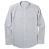 Batch Men's Constructor Band Collar Utility Shirt Aluminum Gray End-on-end Image