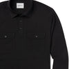 Batch Men's Constructor Polo Shirt Black Cotton Jersey Close Up Pocket  Image