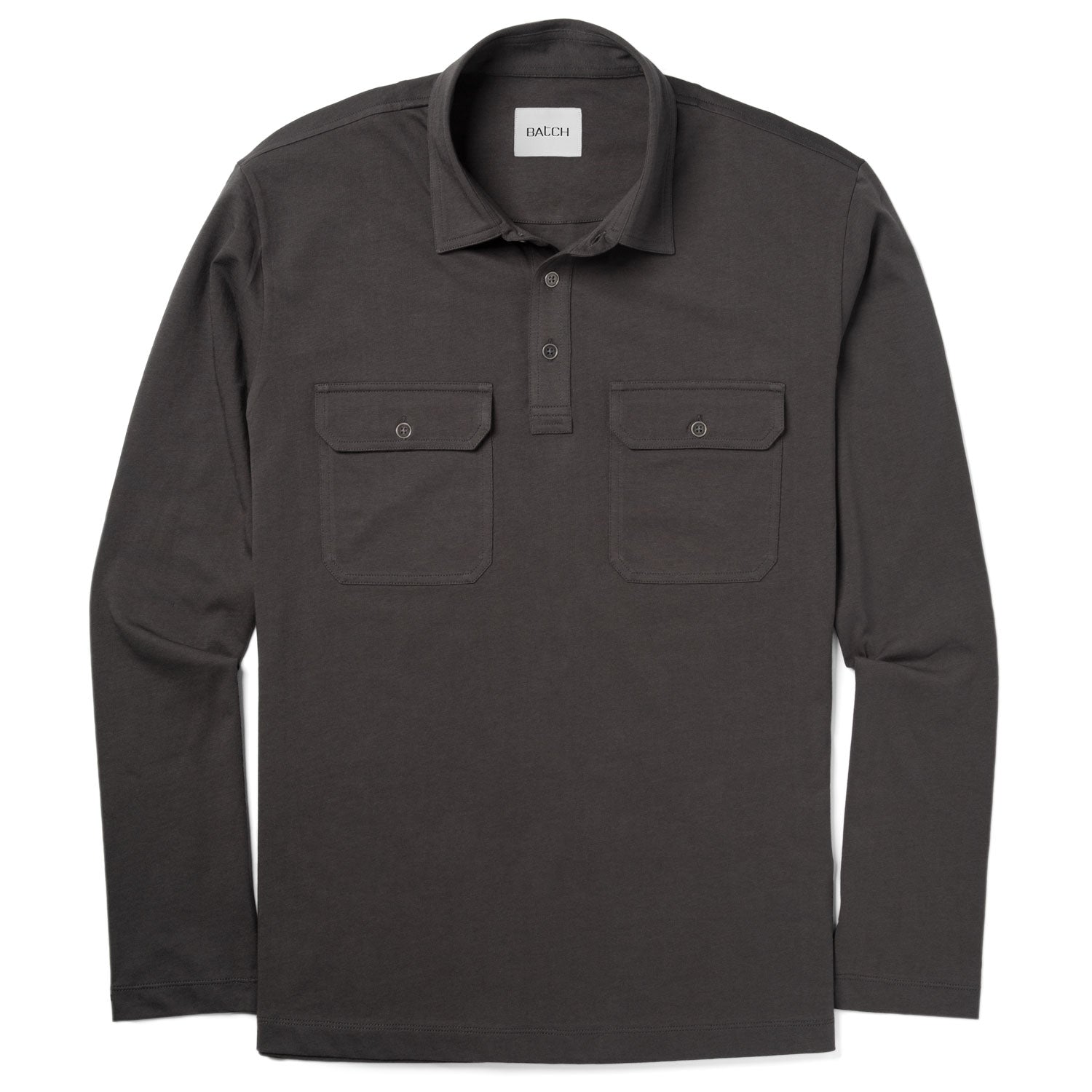 Constructor Polo Shirt –  Slate Gray Cotton Jersey