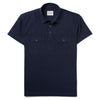 Batch Men's Constructor Short Sleeve Polo Shirt – Navy Cotton Jersey Image