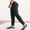 Batch Men's Constructor Joggers Black Cotton French Terry Side Image