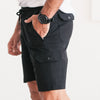 Batch Men's Constructor Short - Black French Terry Image On Body Side Image
