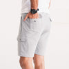 Batch Men's Constructor Short - Granite Gray French Terry Back Image with Hand in Pocket