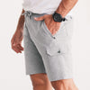 Batch Men's Constructor Short - Granite Gray French Terry Front Image with Hand in Pocket