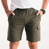 Batch Men's Constructor Short - Olive Green French Terry Image Front with Both Hands in Pockets