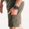 Batch Men's Constructor Short - Olive Green French Terry Image Front Cargo Pocket