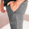 Batch Men's Distiller Joggers – Graphite Gray Stretch Cotton Interlock Image Zipper Pocket