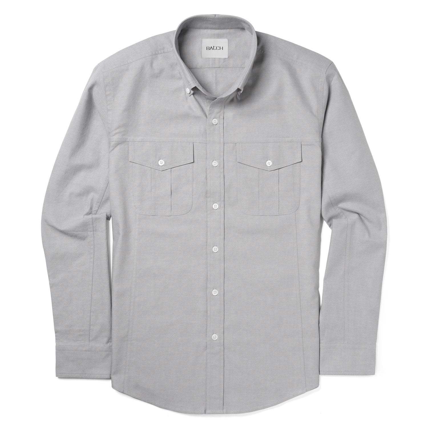 Editor Shirt – Aluminum Gray Oxford