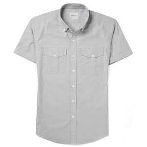 Batch Men's Editor Short Sleeve Utility Shirt – Aluminum Gray Oxford Image