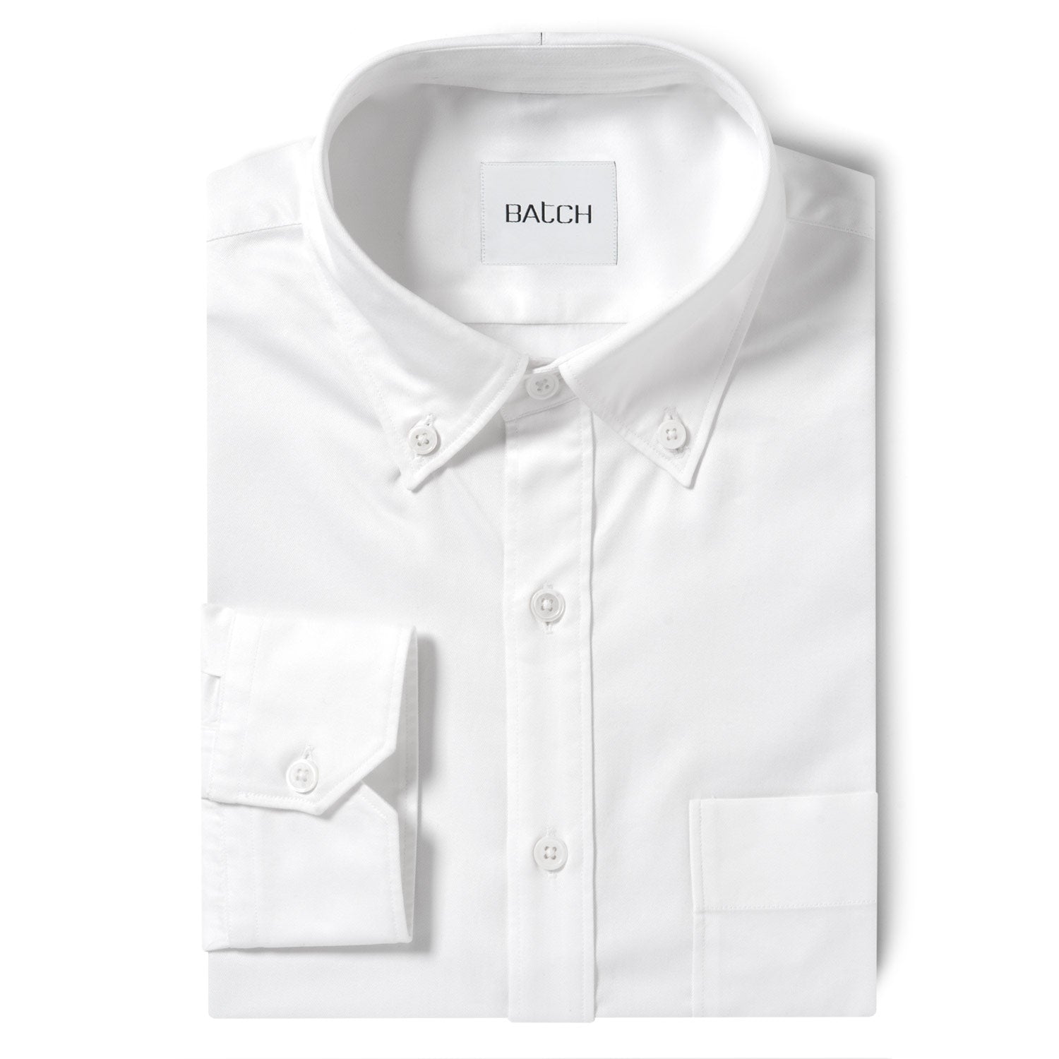 Essential BDC Shirt One Pocket - Pure White Wrinkle Defiant Twill