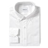 Essential One Pocket Button Down Collar Men's Casual Shirt In Pure White Wrinkle Defiant Cotton Twill