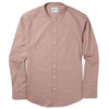 Batch Men's Essential Band Collar Button Down Shirt - Currant Cotton Twill Image