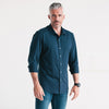 Batch Men's Essential T-Shirt Shirt - Navy Cotton Jersey Image On Body Standing