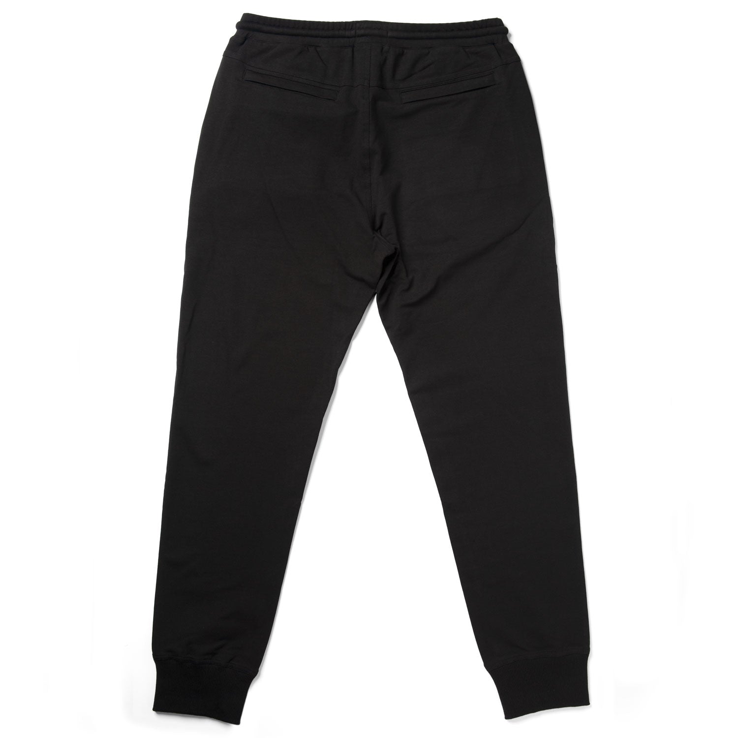 Men's Essential Joggers Black Cotton French Terry Batch