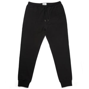 Batch Men's Essential Joggers – Black Cotton French Terry Image