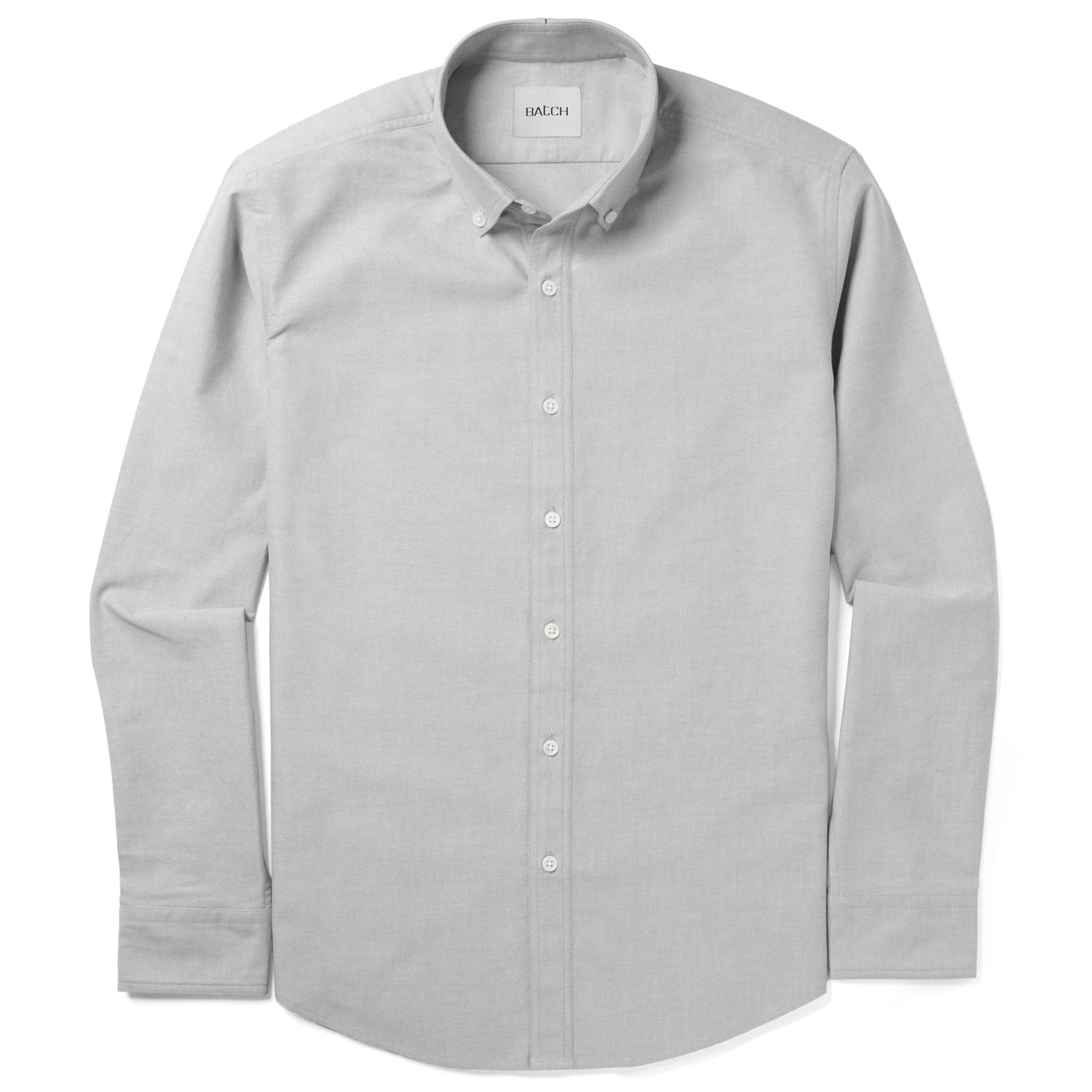 Essential Casual Shirt - Aluminum Gray Cotton Oxford