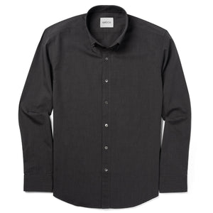 Batch Men's Essential Casual Shirt - Asphalt Gray Cotton End-on-end Image