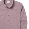 Batch Men's Essential End-on-end Shirt in Currant Close-Up Image