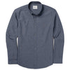 Batch Men's Essential Mens Shirt In Navy Blue End-on-end