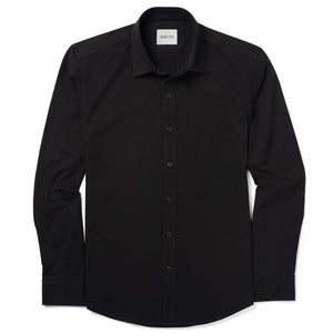 Batch Men's Essential T-Shirt Shirt - Jet Black Cotton Jersey Image