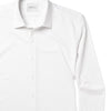 Batch Men's Essential T-Shirt Shirt - Pure White Cotton Jersey Image Close Up