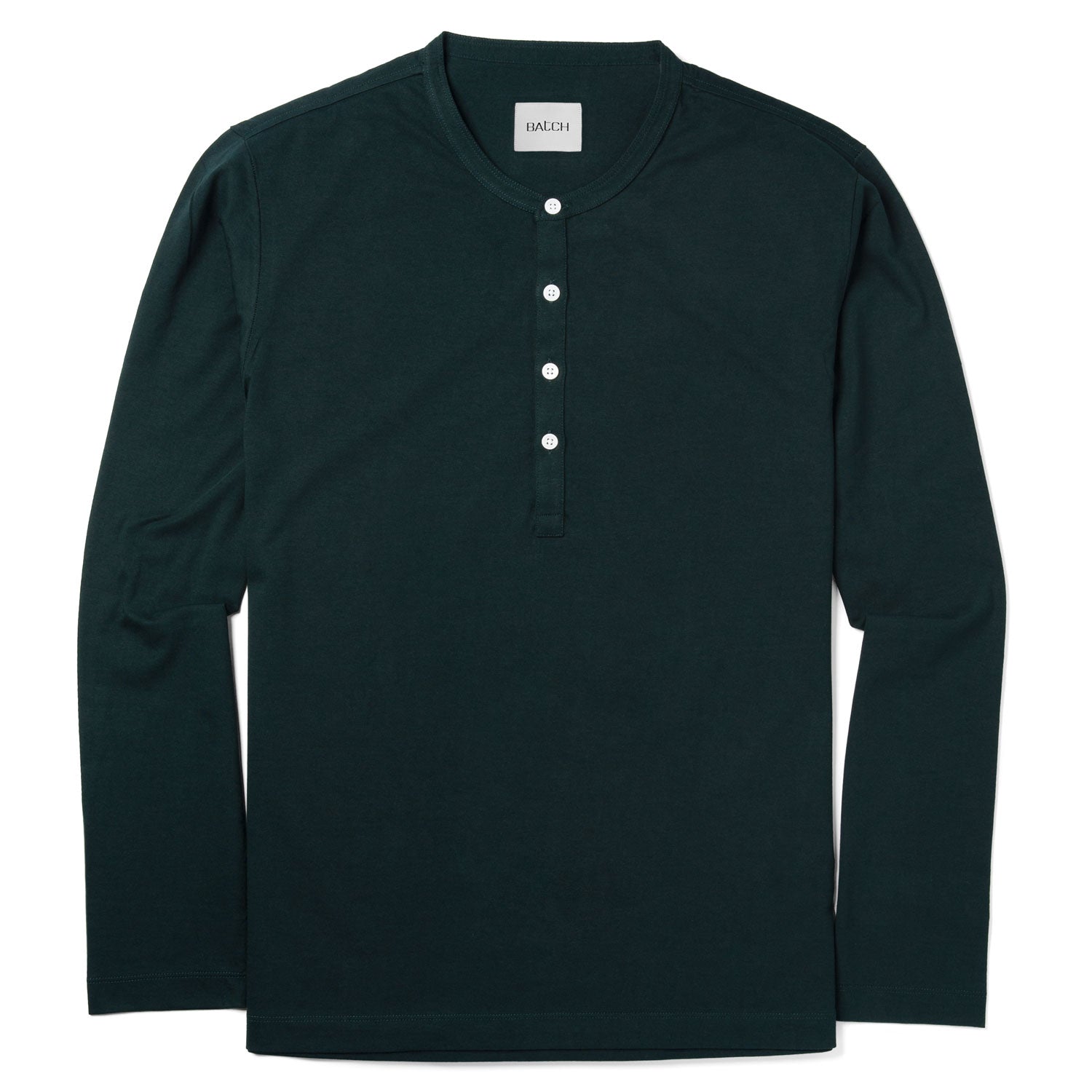 Essential WB Henley Shirt –  Evergreen Cotton Jersey