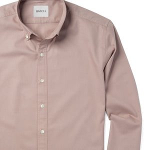 Batch Men's Essential Casual Shirt - Light Currant Cotton Twill Image Close Up