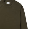 Batch Men's Essential Sweatshirt – Olive Green French Terry Image Close Up