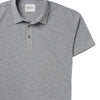Batch Men's Essential Short Sleeve Polo Shirt – Flint Gray Melange Cotton/Poly Jersey Image Close Up
