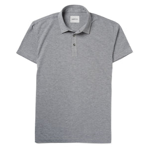 Batch Men's Essential Short Sleeve Polo Shirt – Flint Gray Melange Cotton/Poly Jersey Image