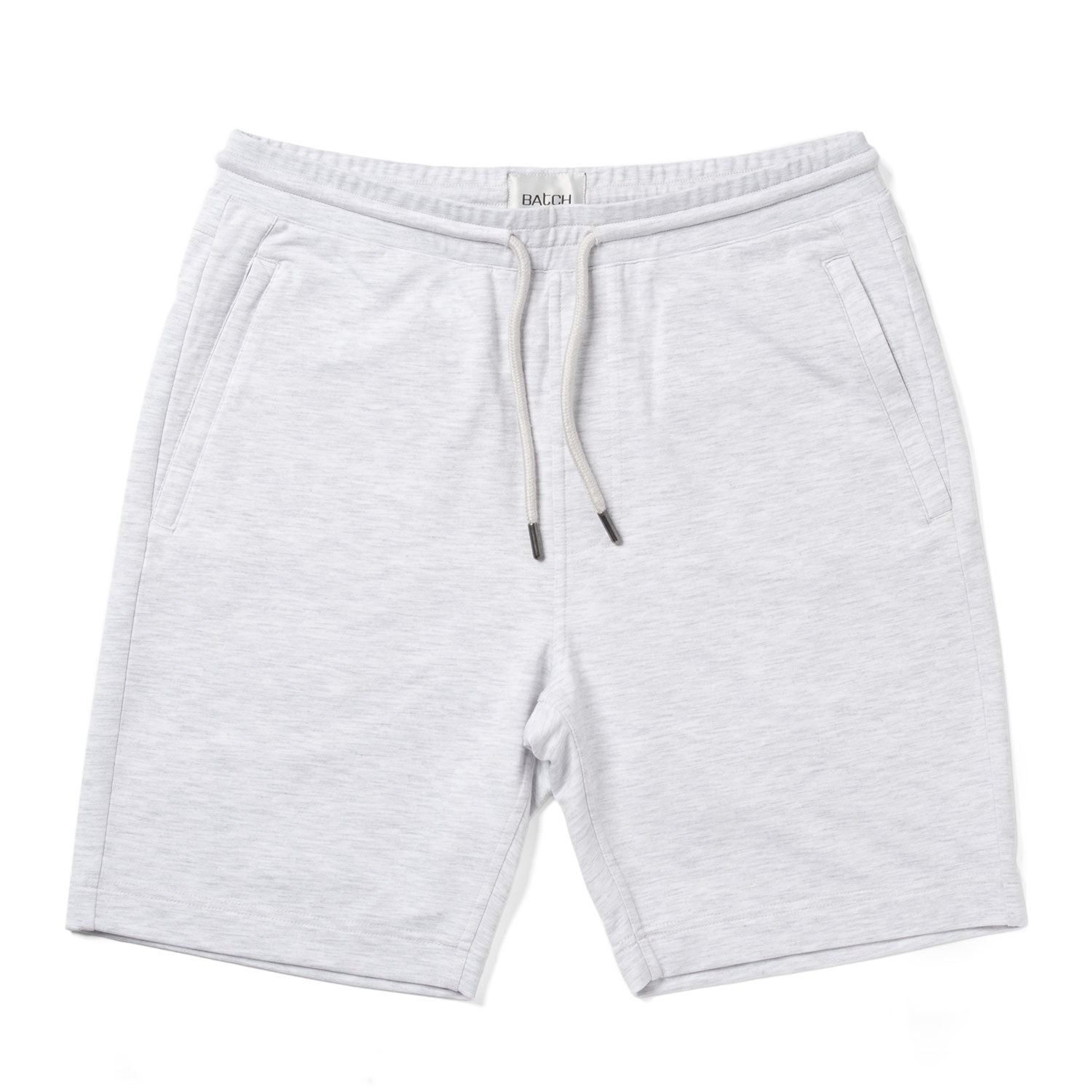 Men's Casual Essential Short in Light Gray Cotton French Terry | Batch