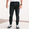 Batch Men's Essential Joggers – Black Cotton French Terry Image Standing