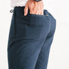 Batch Men's Essential Short - Navy French Terry Image Back Pocket Close Up