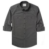 Batch Finisher Utility Men's Shirt In Slate Gray Stretch Poplin With Rolled Sleeves Image