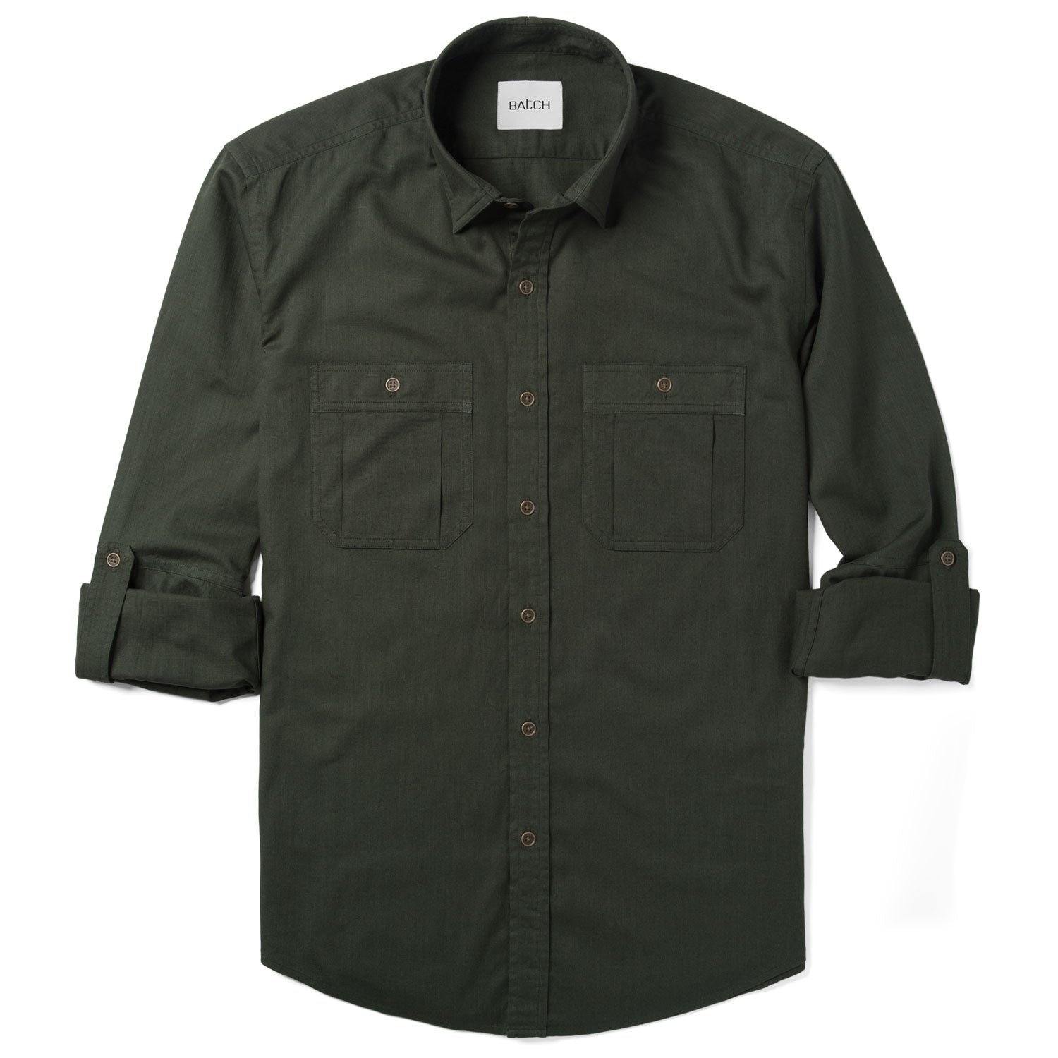 Fixer Utility Shirt – Olive Green Cotton Twill