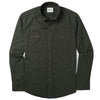 Fixer Two Pocket Men's Utility Shirt In Olive Green Cotton Slub Twill