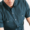 Fixer Short Sleeve Utility Shirt – Dark Navy Cotton Twill