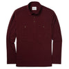 Fixer Polo Shirt –  Burgundy Cotton Jersey