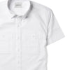 Fixer Short Sleeve Utility Shirt – Pure White Cotton Oxford