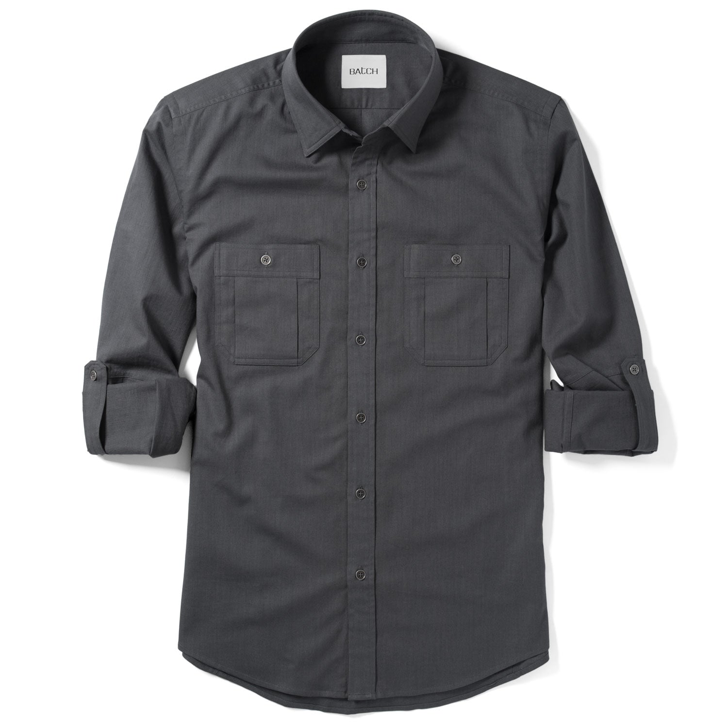Fixer Utility Shirt – Slate Gray Cotton Twill